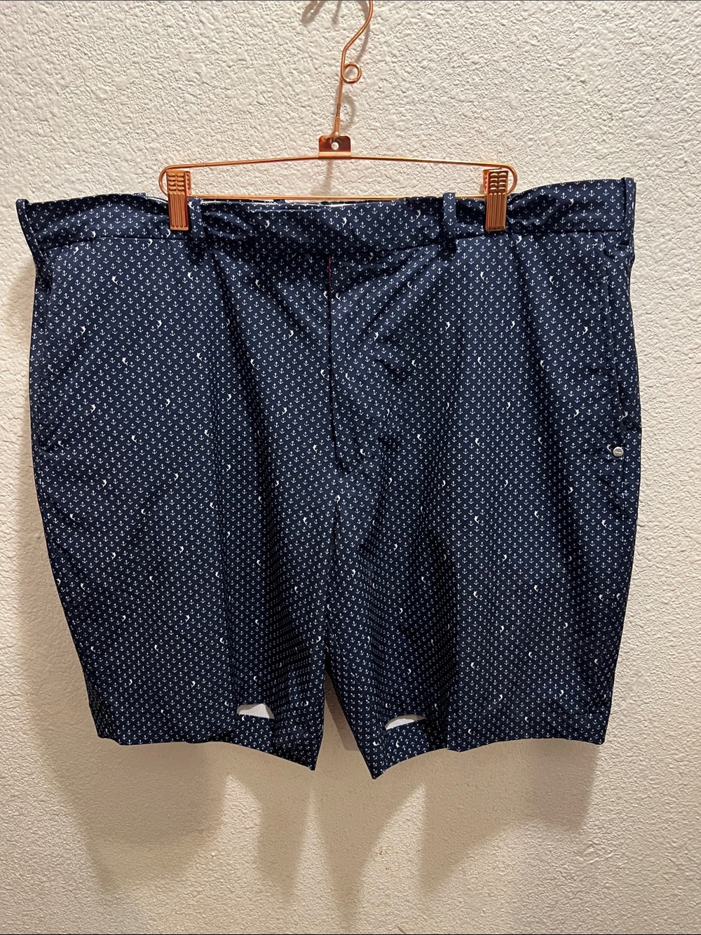 Ralph Lauren Navy Microdot Classic Fit Shorts